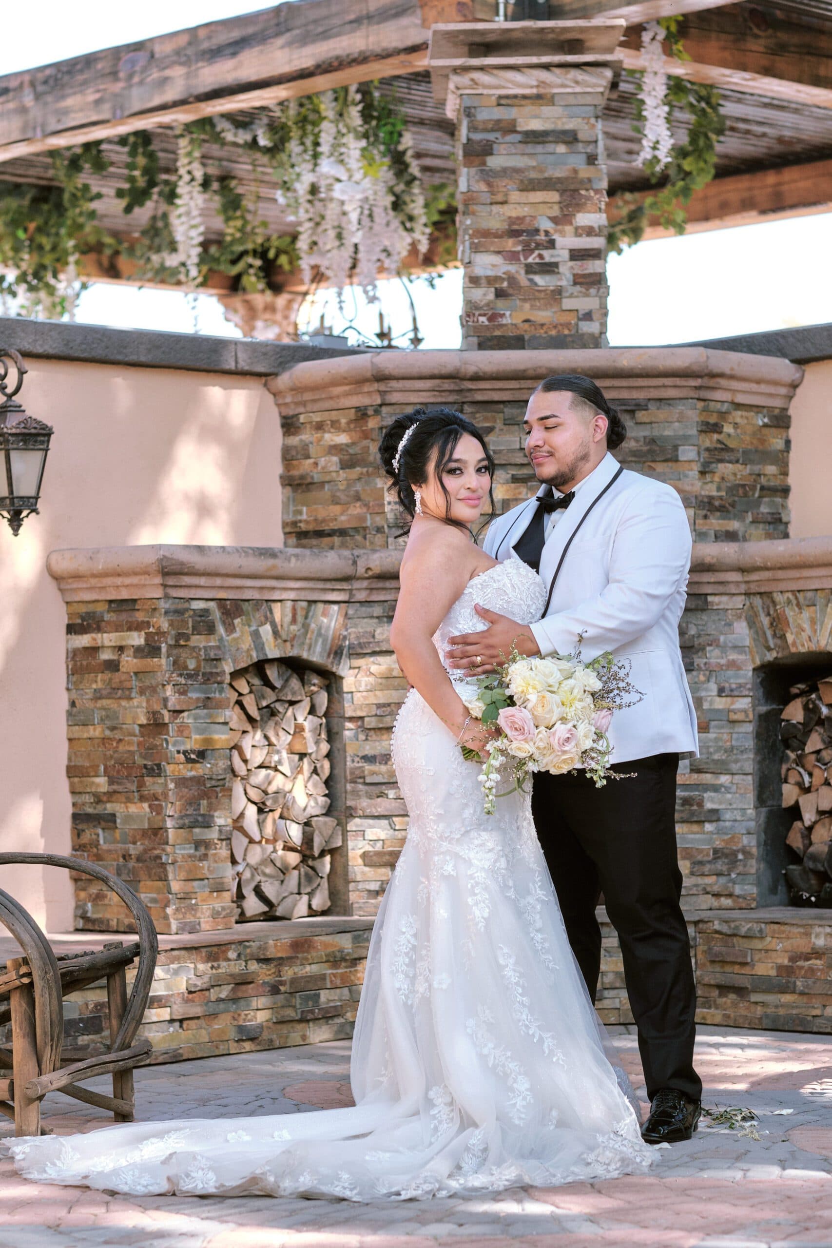 Wedding couple at the venue